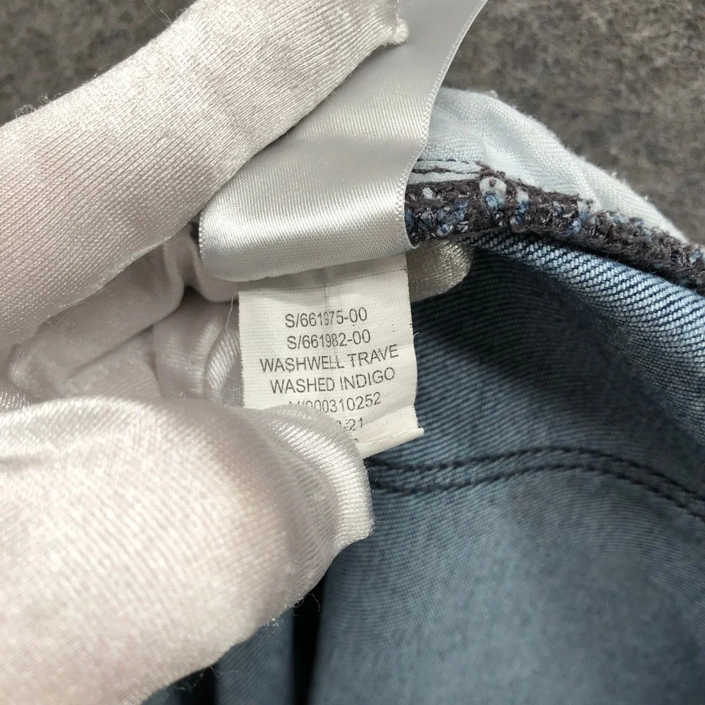 Banana Republic Travel Jeans Mens 36x32 Blue Washed‎ Indigo Stretch
